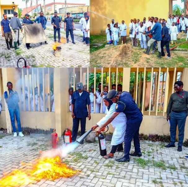 Students Drilled on Fire Safety