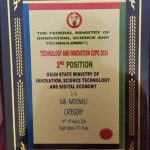 Uniosun's innovative award plaque