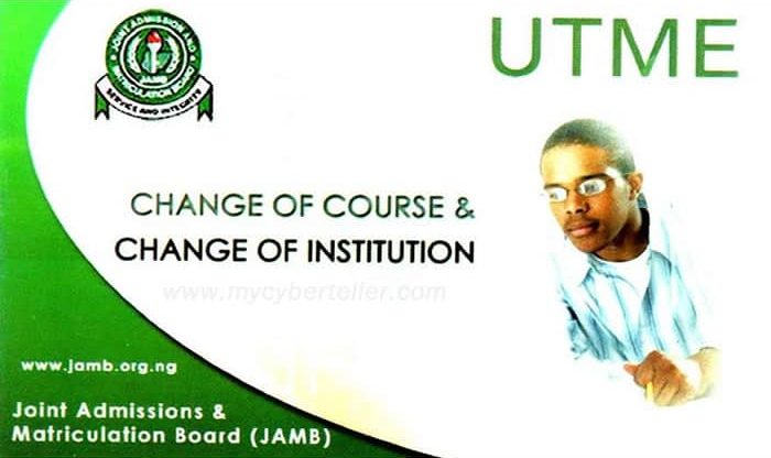 Changing courses and institutions in JAMB