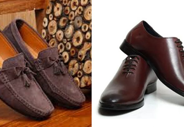 A pair of Loafers (left) and a pair of shoe