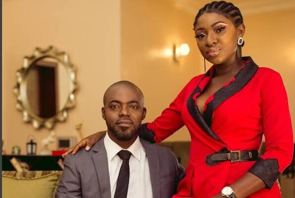 Yvonne Jegede with her husband