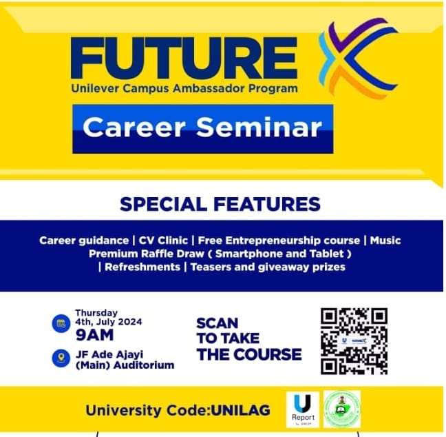 The flyer for Future Career seminar