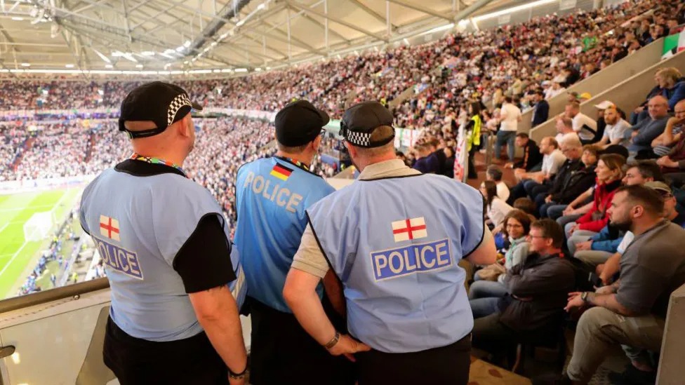 Officers from the UK Football Policing Unit have been working with German authorities at Euro 2024